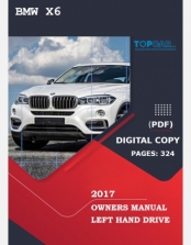 BMW X6 2017 OWNERS MANUAL
